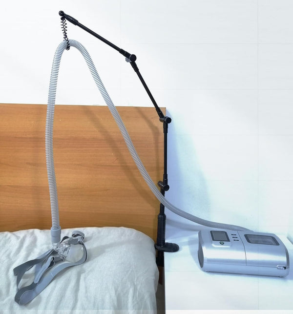 Foldable Aluminum CPAP Hose Holder & Accessories - Adjustable & Secure to Avoid Tangling of CPAP Hoses