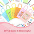 Kolldenn 24 Pack 5.9 3.1 8.3 Inch 6 Pastel Graduation Gift Paper Bags with Tissue Paper x x Colors Rainbow Kraft Goodie