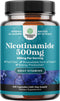 Vitamin B3 Niacinamide 500mg Capsules - Mitochondrial Energy & Skin Supplement, Flush Free, 240 Count