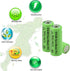 Yibatopow 8 Packs 2/3AAA 1.2v 200 Batteries,2/3 Ni-MH mah Rechargeable AAA Battery for Solar Lights,Outdoor Solar