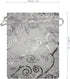 100pcs Sheer Organza Favor Bags for Wedding Baby Shower, Rattan Print Gift Bags, Drawstring Pouches