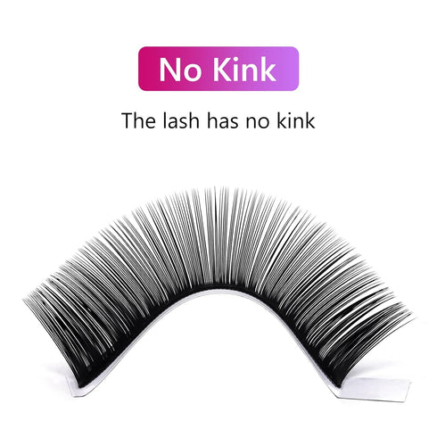 Lash Extensions Regular Volume Mixed Tray, 0.03 B Curl 8-14mm Premium Mink Silk Eyelash Extensions