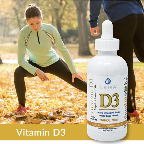Eniva Health Liquid Vitamin D (D3), Dr. Formulated for Rapid Absorption, 120 mL