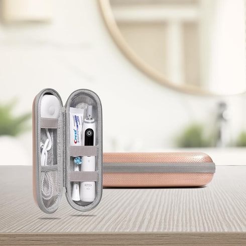 Durable Hard Shell EVA Electric Toothbrush Case - Waterproof PU Surface with Shockproof EVA and Moisture Resistant