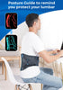 Back Brace for Lower Back Pain Relief with Lumbar Pad for Men and Women - Gray/Blue, S/M Fit