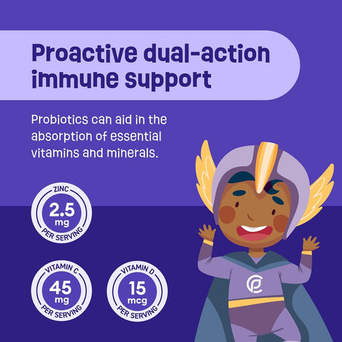 Physician's CHOICE Probiotics for Kids - 7 Diverse Strains, Organic Prebiotics, Vitamins & Minerals - Immune &