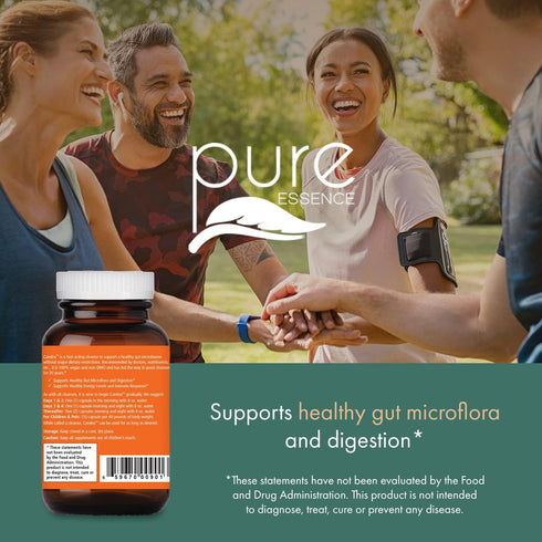 Candex Supplement by Pure Essence - Yeast Overgrowth Aid with Digestive Enzymes, Probiotic for Men & Women - 40 Capsules