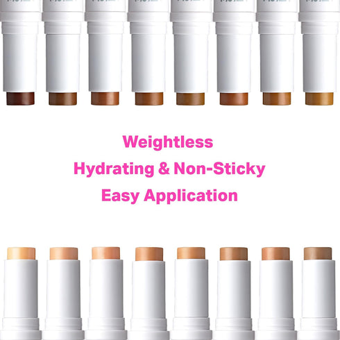 Ruby Kisses Natural Full Coverage 3-In-1 Stick Foundation, Lightweight, Long Lasting, Easy to Apply, Concealer &