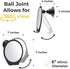 HONEYBULL Fogless Shower Mirror for Shaving, Suction Razor Holder, Small Bathroom Accessories