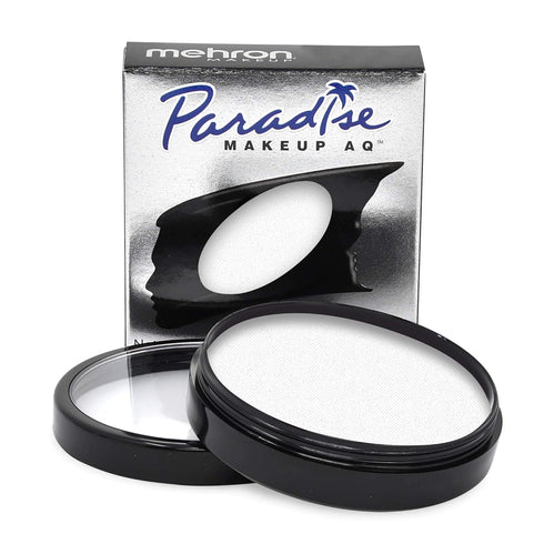 Mehron Makeup Paradise Makeup AQ Pro Size, Water Activated Face Paint, 1.4 oz (40 g) – White