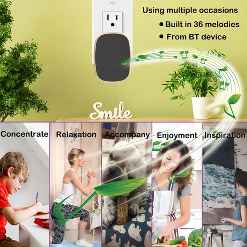 UNIONOW 36 White Noise Sound Machine, Relaxing Sounds Including Natural Soothing Sounds and Sleep Noise, Speaker