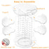 Rotating Makeup Organizer, DIY 8 Adjustable Layers Spinning Skincare Organizer with Brush Holder and Tray