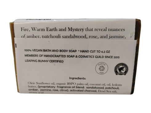Mistique Bath Soap by WFG WATERFALL GLEN SOAP COMPANY, LLC - Natural Vegan Soap with Sandalwood, Patchouli, Spices &