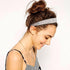 Wecoe Silver Headband - Fashion Rhinestones Hair Band for Women and Girls, Thin Hair Accessories