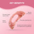 Rose Quartz Gua Sha Tool for Lymphatic Drainage and Sculpting