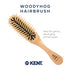 Kent KB Woodyhog Travel Size Detangling Brush, Beech-wood, Natural Cushion for Everyday Care