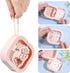 Prudiut 2pcs Hair Tie Organizer - Portable Clip Holder for Baby Teen Girl Women - Christmas Gifts (Pink and White)