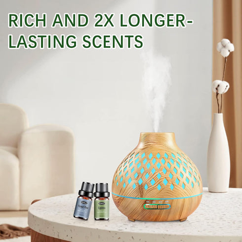 Woody Essential Oils Set - Men Scents Fragrance Oil Aromatherapy Kit for Diffuser (6x10ML)