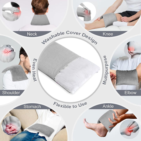 SuzziPad Microwave Heating Pad for Pain Relief – Washable Cover, 7x12 Multipurpose Microwavable Heat Pack