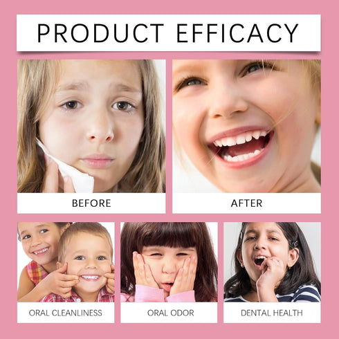KLYso Smile(3PCS) Strawberry Flavored Kids Toothpaste - Mild Cleaning, Fresh Breath, Teeth Whitening & Enamel