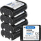 Mihobatt 5-Pack 2CR5 Battery, 6V 1650mAh with PTC Protection Replacement for 2CR5M 5032LC