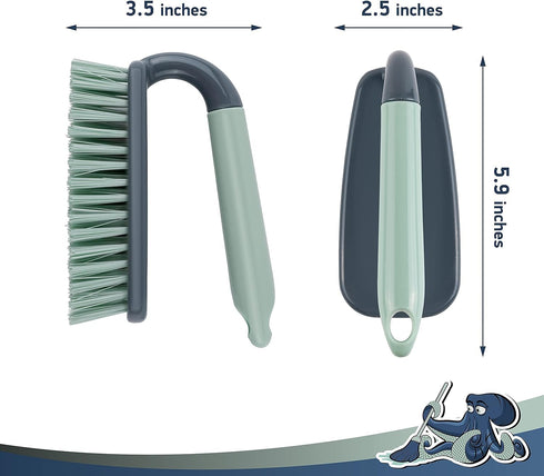 Scrub Brush - Shower Cleaning Brush with Comfort Grip & Stiff Bristles for Bathroom, Kitchen, and Household Use
