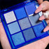 AMY'S DIARY Blue Eyeshadow Palette, Glitter Eye Shadow Makeup, Waterproof Navy Blue Shimmer Palette
