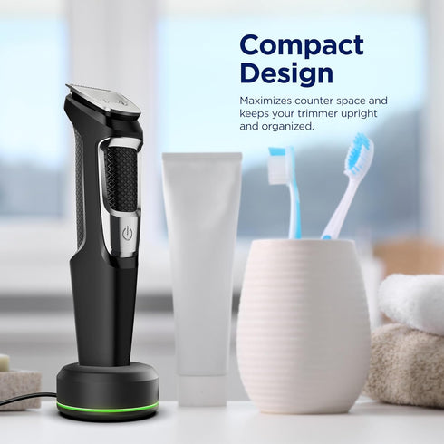 Stand Charger for Philips Norelco Multi-Groomer 3000 Trimmer Models, USB Powered Charging Dock with LED Indicator