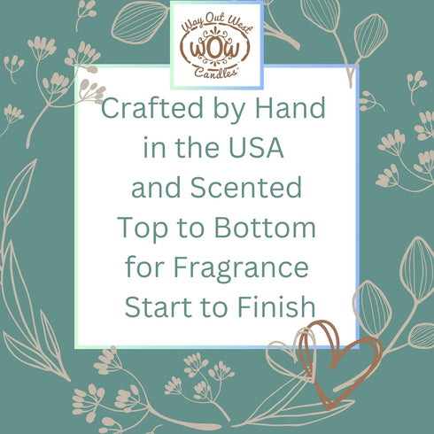 Scented Candle for Home by Way Out West Candles - Long Lasting Home Fragrance or Essential Oils - Small Candles Gifts for Women - 8 Oz Lemongrass Lavender Natural Soy Candles - Made in USA by Way Out West Candles
