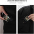 STVNKML 2 Squirrel Pill Box Travel Pill Organizer Compartment Weekly Pill Case with Mirror A Day Medicine Container