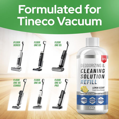 S3, S5, S6, S7 Floor Cleaning Solution compatible with Tineco iFLOOR, FLOOR ONE and (Except Steam Models) Residue