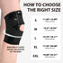 Knee Brace with Side Stabilizers for Meniscus Tear, Adjustable Knee Wrap for Pain Relief, Breathable Compression Knee