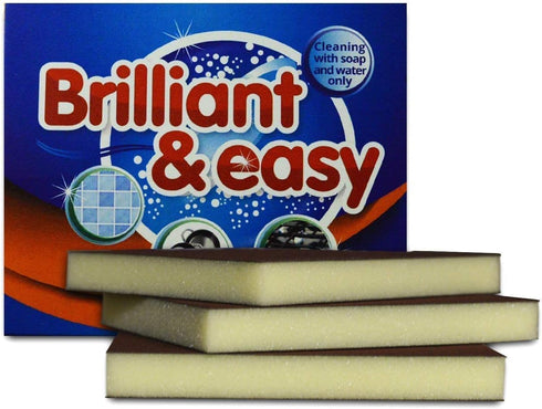 Magic Multi-function Dish Scrub Sponge, Brilliant and Easy Washing Cleaner, Pack of 3 for Stain Removal