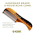 Kent A 81T Pocket Comb & Beard Comb - 2.8" - Travel Kit for Grooming/Beard Care