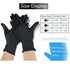 akgk 100 Pcs Disposable Black Nitrile Gloves, 4 Mil X-Large, Powder-Free Cleaning Gloves