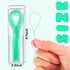 600 Pcs Dental Floss Threader for Bridges, Braces, and Implants, Multifunctional Nylon Loop Design, Pack of 12 (Green)