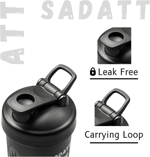 SADATT 28 Ounce Protein Shaker Bottle for Gym and Pre-workout - BPA-Free, Leak-Proof, Dishwasher Safe by Generic