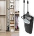 Broom and Dustpan Combo Set, 54" Long Handle Angle Broom and Dust Pan for Home Office Cleaning (Black and Grey)