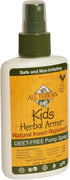Kids Herbal Armor Insect Repellent, DEET-Free Pump Spray, 4oz, Plant-Based & All-Natural