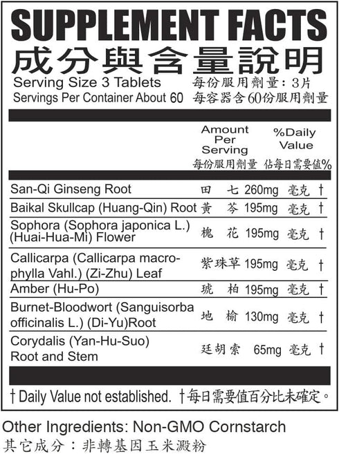 High Strength Fargelin Herbal Supplement by Solstice Medicine Company, 180 Tablets