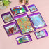 100-Pack 2×2 Inch Mylar Bags with Clear Window, Holographic Resealable Zip Bags for Small Business Jewelry