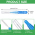 350 Pieces Interdental Brush Tooth Floss Tooth Cleaning Tool Toothpick Dental Tooth Flossing Head Oral Dental Flosser Teeth Soft Dental Picks Refill Dental Flosser Toothpick Cleaners (Blue, Red)