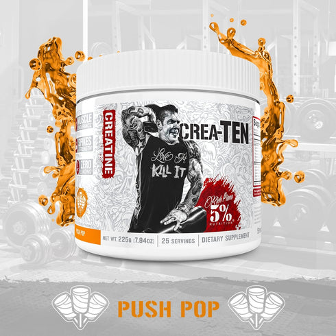 5% Nutrition CreaTEN Creatine Complex + Accelerators, Flavored Powder for Muscle Gain, Max Power, Strength, Endurance