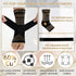 Copper Ankle Brace with Ankle Wrap - 20-30mmHg Compression Sleeve for Plantar Fasciitis Relief & Joint Pain
