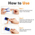 Easy@Home Fingertip Pulse Oximeter (Not for Medical Use), SpO2 Blood Oxygen Saturation Meter and Heart Rate Monitor