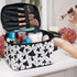 Gothic Mushroom Makeup Bag - Large Opening Design Cosmetic Organizer for Travel with Brush Compartments