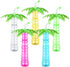 Jingmore 15 Pcs 17 oz Palm Tree Yard Cups Straw Water Bottle with