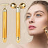 Yeamon 2 in 1 Golden Facial Electric Face Massager, 3D Roller and T Shape Arm Eye Nose Massager Skin Care Tool