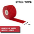 STIKK 3pk Red Athletic Tape - 1.5 inch x 15 Yards, Athletic Tape for Stabilizing Muscles and Joints, Training Supplies