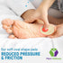 Oval Felt Callus Protective Pads, Adhesive Foot Pads Surrounding Calluses from Rubbing on Shoes, 1/8", 25 Pack